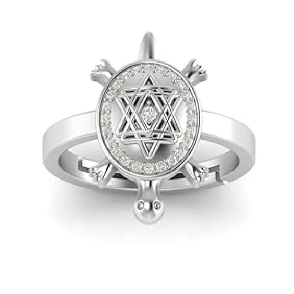 Natural Navratna Best Of Luck Gold & Silver Plated Tortoise Adjustable Ring for Men Or Women's, LMDPRAJAPATIS Certified